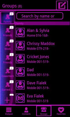 Cyber Pixels Vibe Contacts android App screenshot 2