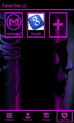 Cyber Pixels Vibe Contacts android App screenshot 3